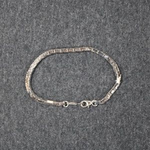 vintage costume jewelry monet silver tone chain bracelet